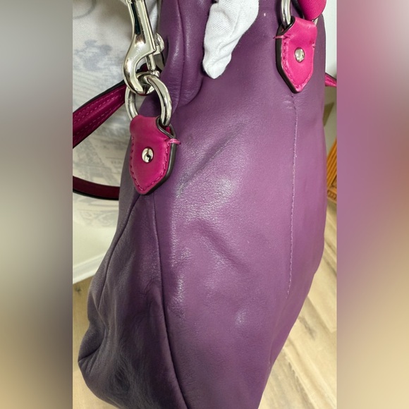 COACH Daisy Spectator Leather Mia
(F23911) Crossbody Silver/Purple/Pink Handbag - Picture 15 of 16